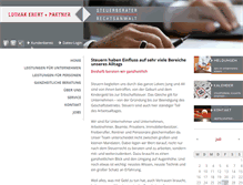 Tablet Screenshot of lep-steuerberater.de